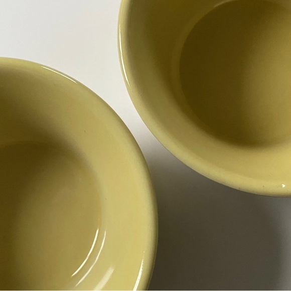 Ramekins Small Baking Dish Portugal Yellow Gold EUC 3.75” Custard soufflés - Picture 5 of 10